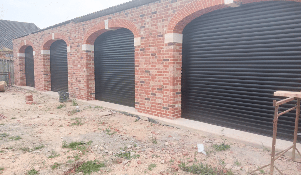 black roller doors